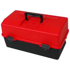 Aero Healthcare AEROCASE Red and Black Plastic Tacklebox with 2 Trays 20 x 40 x 23cm