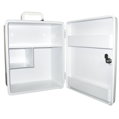 Aero Healthcare AEROCASE Large White Plastic Cabinet with Key Latch 32 x 37 x 18cm