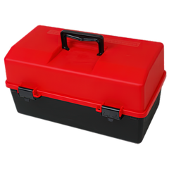 Aero Healthcare AEROCASE Red and Black Plastic Tacklebox with 6 Trays 30 x 46.5 x 25.4cm