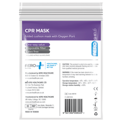 Aero Healthcare AEROSHIELD CPR Mask in Clear Bag