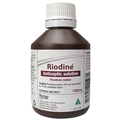 Aero Healthcare RIODINE 10% Povidone Iodine Solution Bottle 100ml