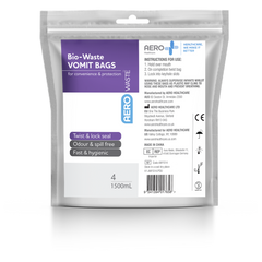Aero Healthcare AEROWASTE Bio-Waste Vomit Bag 1500ml Bag/4