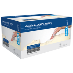 Aero Healthcare AEROWIPE 70% Ethyl Alcohol Manikin Swab 19 x 14cm Box/50