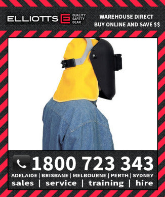 Elliotts FR Cotton Yellow Proban WELDING SAFETY CAP WITH NAPE (PWC6NPY)