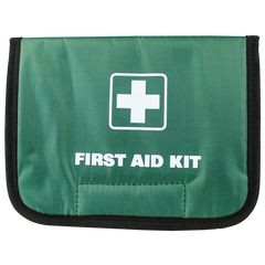 Aero Healthcare AEROBAG Green Fold-Over First Aid Bag 21.5 x 4.5 x 15.5cm