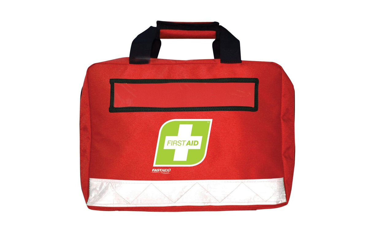 FastAid Soft Pack, R2, Red, Empty With Fold Out Compartments