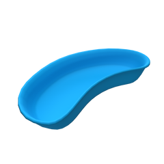 Aero Healthcare Disposable Blue Plastic Kidney Dish 700mL (230mm)