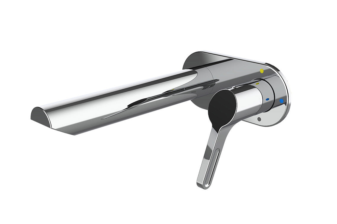 Enware Leva Inwall Sq Basin Mixer With Spc250