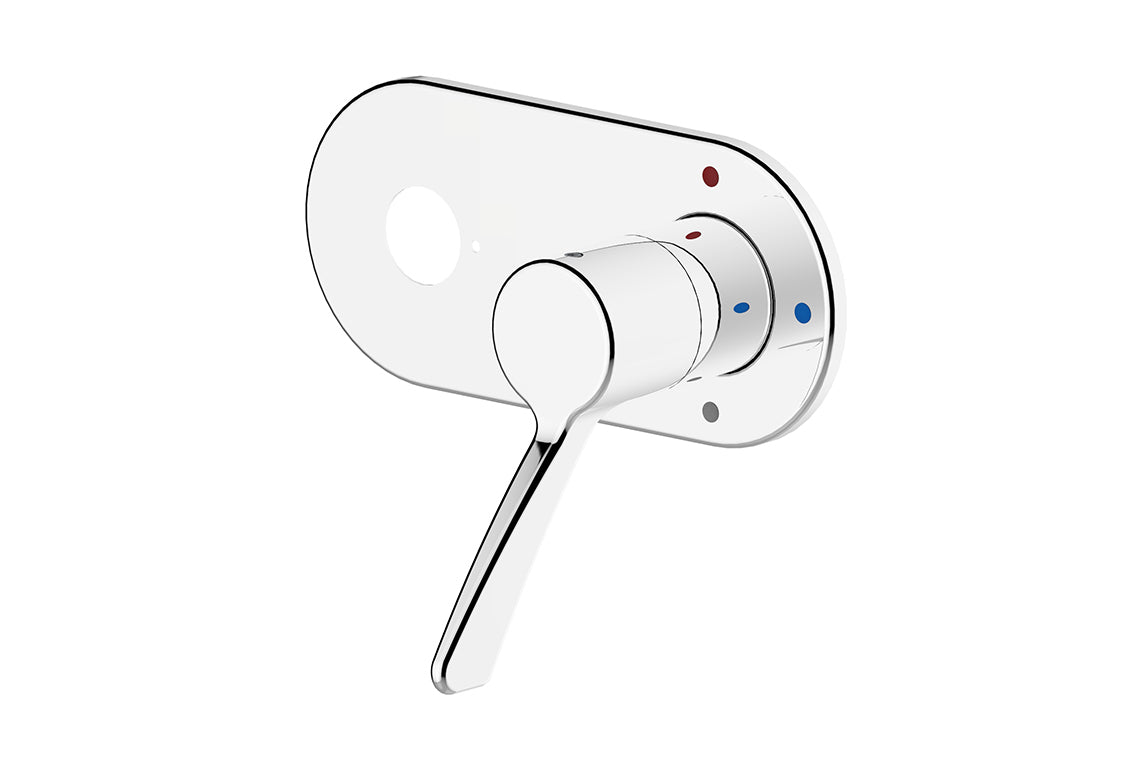 Enware Leva 80Mm Inwall Sq Basin Mixer No Spout