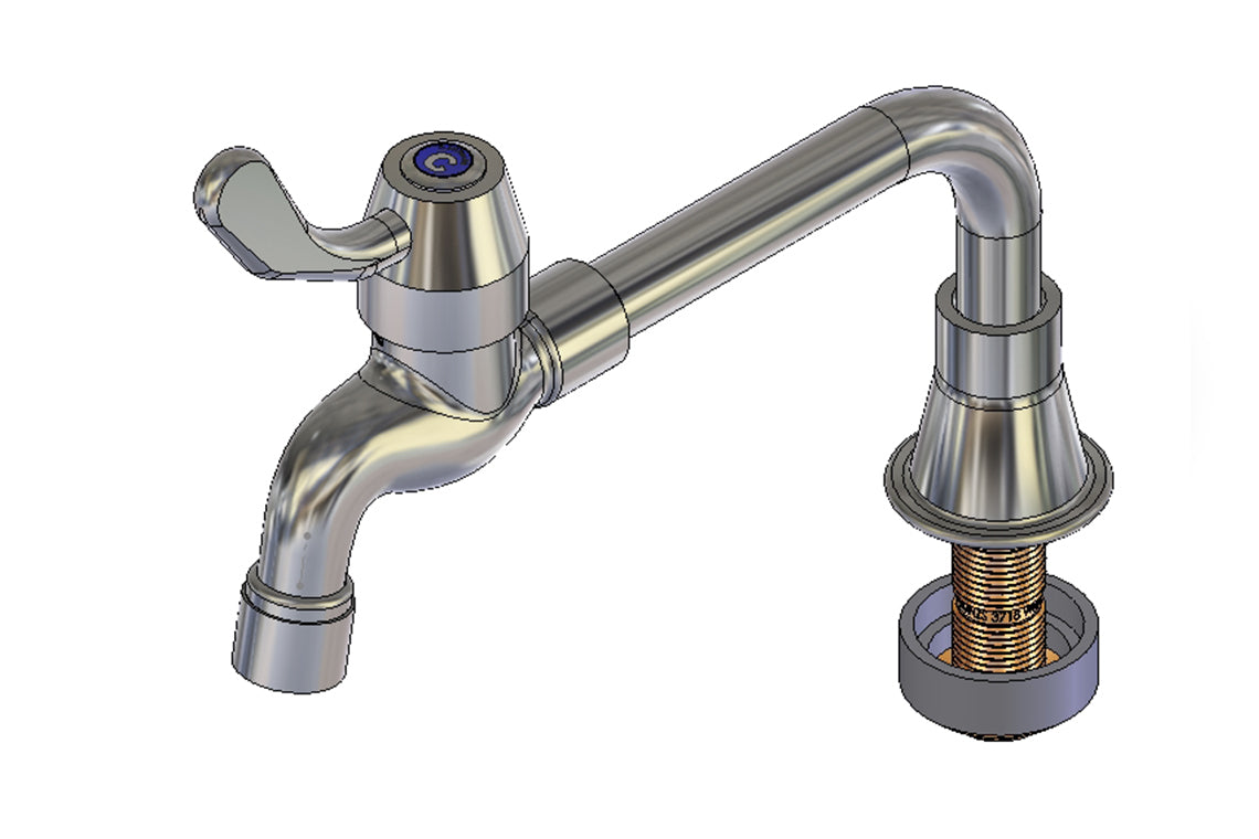 Enware T26-7 Bib Cock W/Lvr75 6Lpm