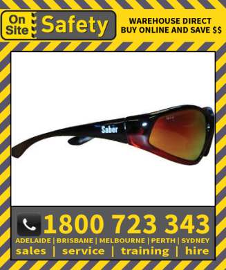 On Site Safety SABER Fashion Safety Glasses Specs