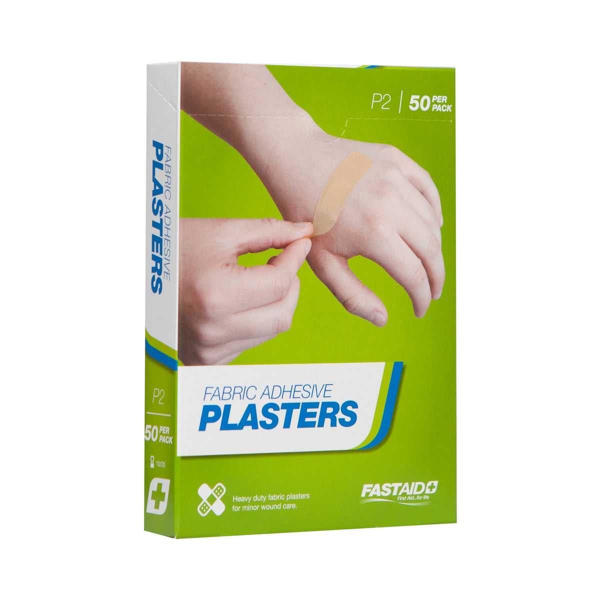 FastAid Adhesive Plasters, Fabric, 72 X 19Mm, 50Pk
