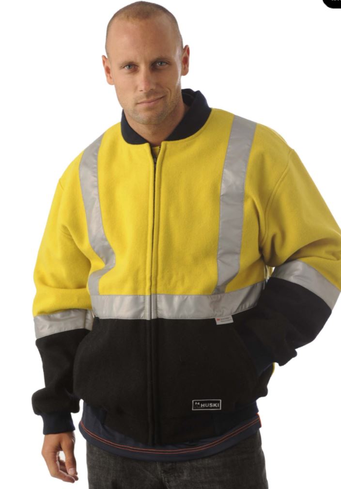 3XL  Huski Hi Vis Jacket All over wool Blend 918019-3XL