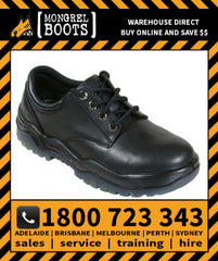 SIZE 5 Mongrel Black Derby Shoe Safety Work Boot Victor Footwear Shoe (210025)