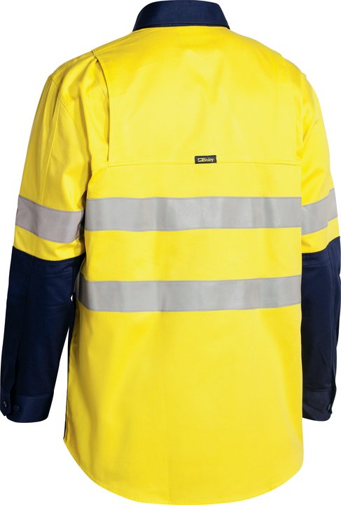 Bisley Taped Hi Vis Industrial Cool Vented Shirt