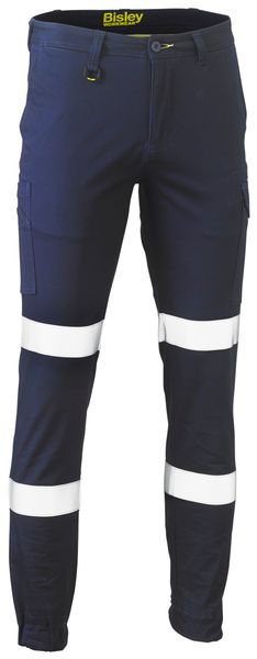 Bisley Taped Biomotion Stretch Cotton Drill Cargo Cuffed Pants