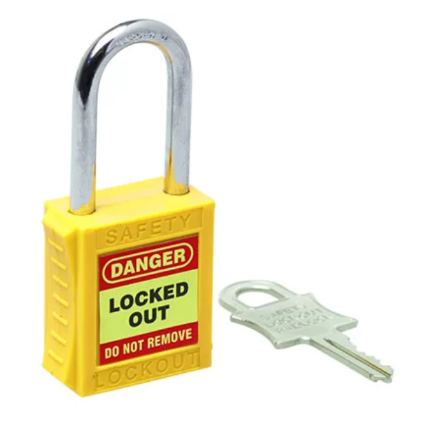 25mm Economy Yellow Safety Padlock (UL411)