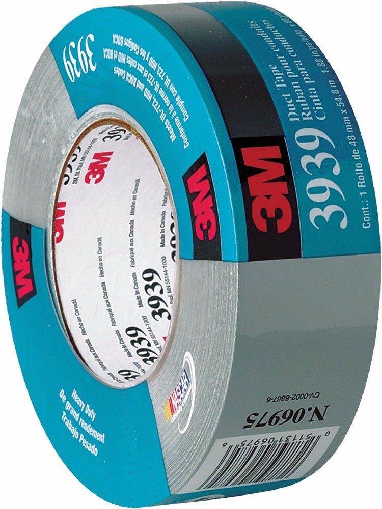 3M Heavy Duct Tape 3939 Silver 50mm x 54.8m (70006250131)