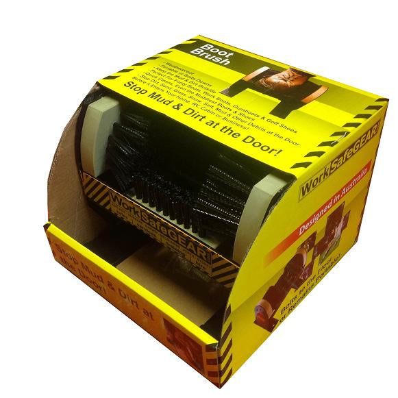 Boot Brush Heavy Duty Mud and Dirt Scraper - 3 Sided Boot Cleaner (FW WSG 28456)