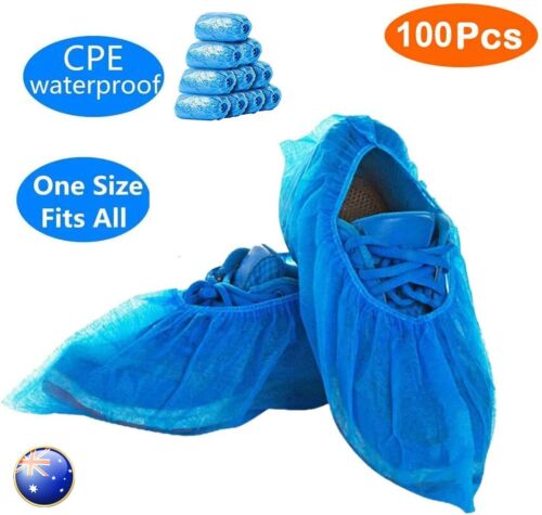 Plastic Boot Covers Disposable Overshoes-Pk100