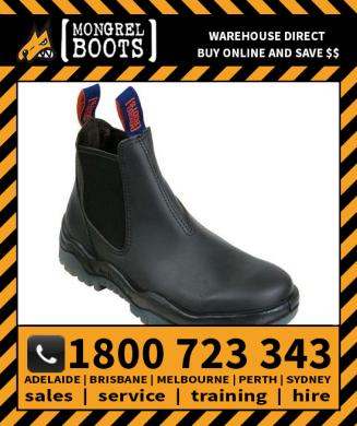 Mongrel Black Kip Elastic Sided Boot Safety Work Boot Victor Footwear Shoe (916020)