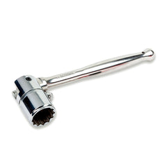 GRIPPS Stainless Steel Scaffold Key 7/16 With Coil Single-Action Tether