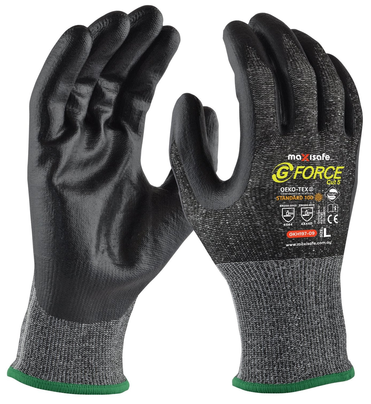 Maxisafe G-Force Cut D Nitrile Coated Gloves (12 Pairs)