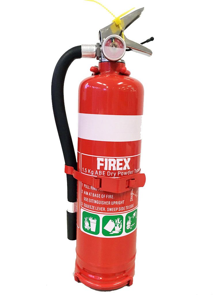 1.5kg ABE Dry Powder Extinguisher (hose + vehicle bracket)