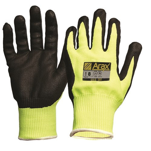 Pro Choice Arax Gold, Nitrile Sand Dip On Hi-Vis Yellow Liner