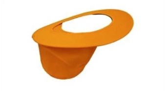 3M Wide Brim and Neck flap - Orange