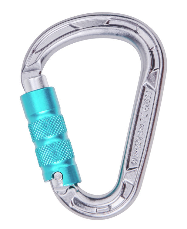 Edelrid HMS Strike Triple silver-icemint Carabiner (EDL882620005240)