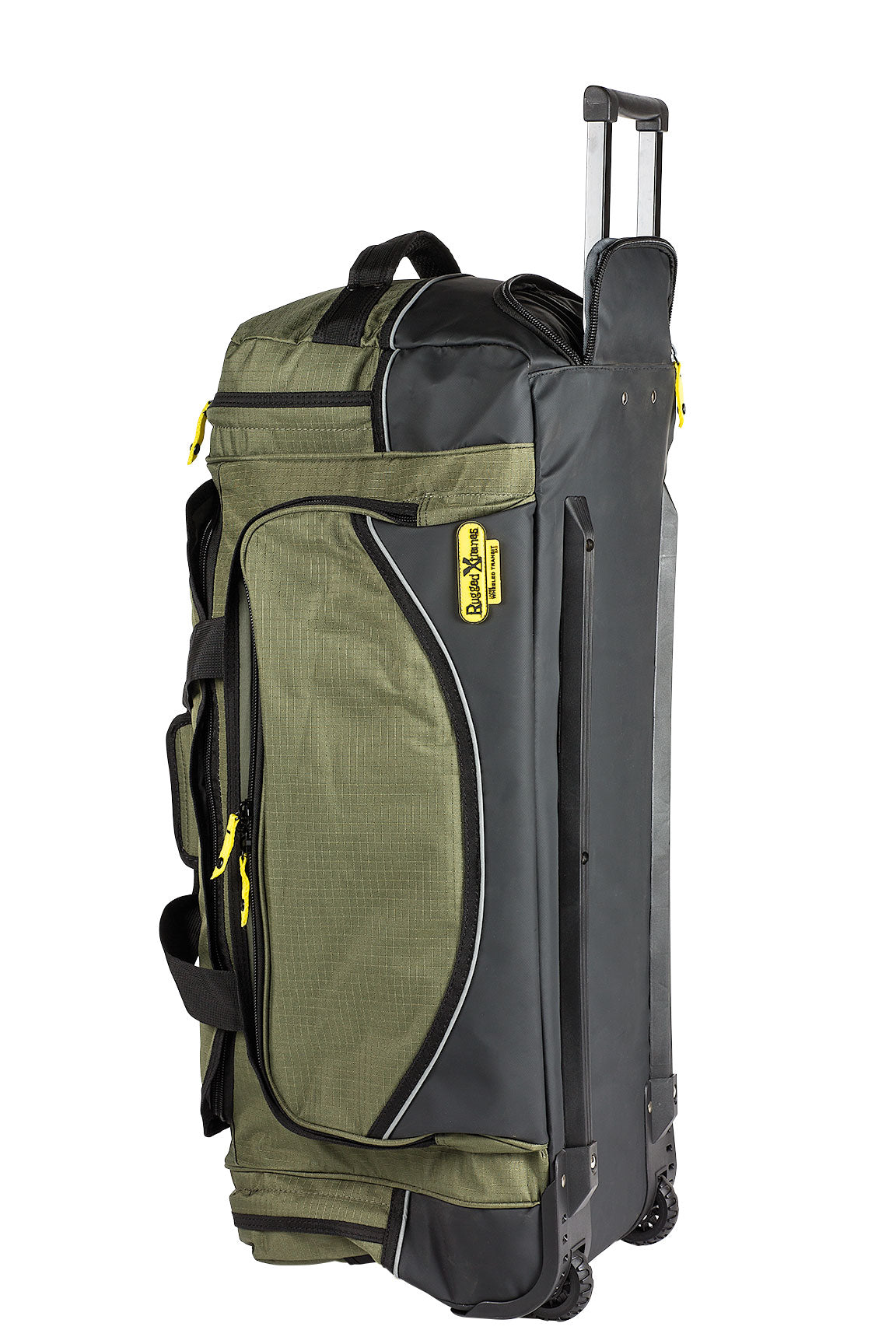 Rugged Xtremes Green Canvas Wheeled FIFO Transit Bag