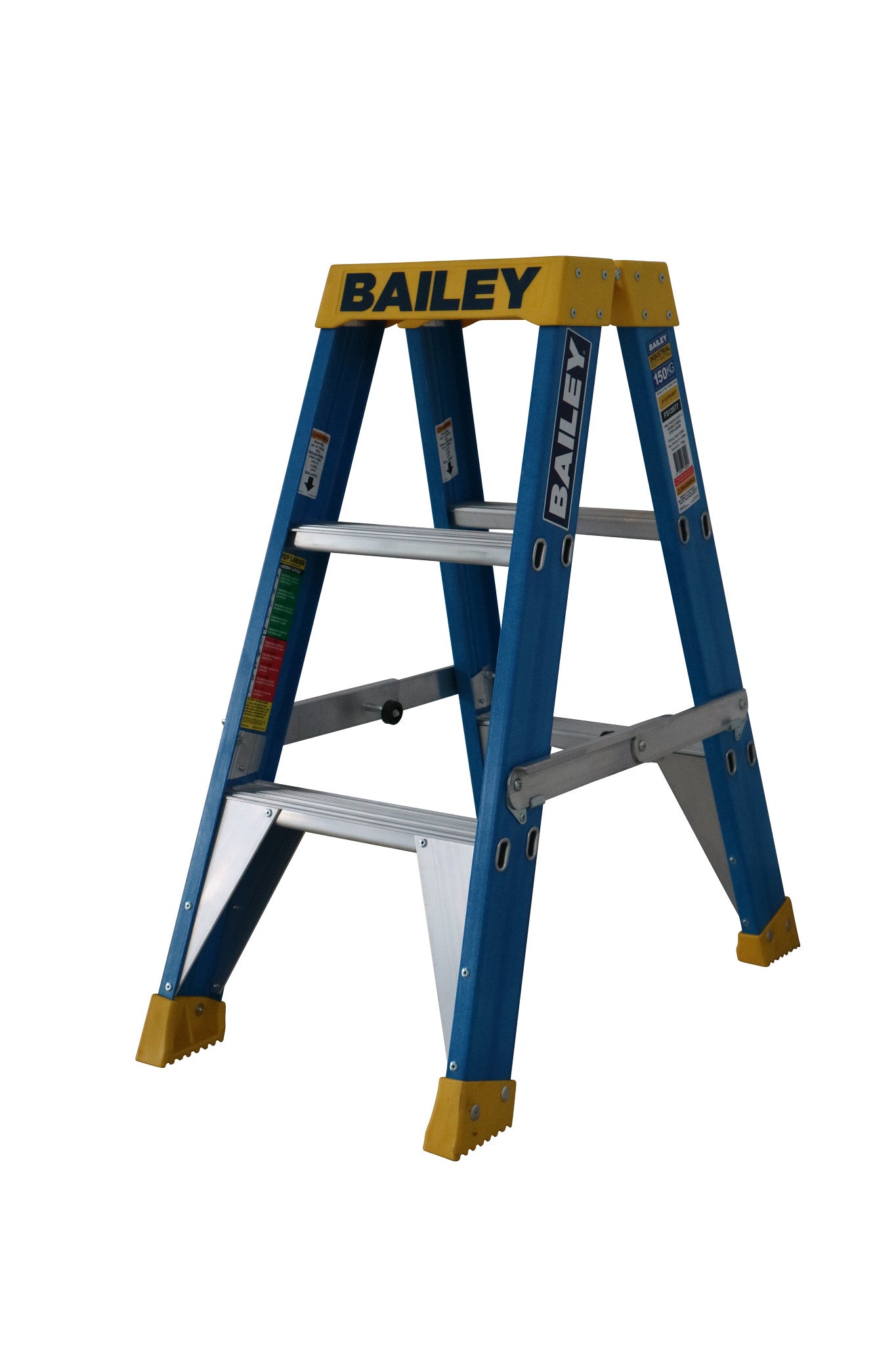 Bailey Ladders Pro Fibreglass Double Sided 3 150kg Industrial Punchlock - 0.9m