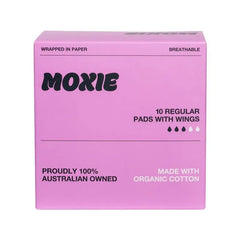 Moxie Organics Regular Daytime Pads (10 Pack)