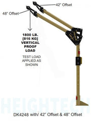 Davit Mast - includes center post, elbow & 42"/48"- 18m IKAR Type 3 winch