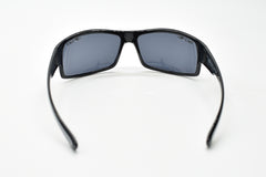 EYRES 4EVER  Shiny Black & Silver Frame Grey Lens