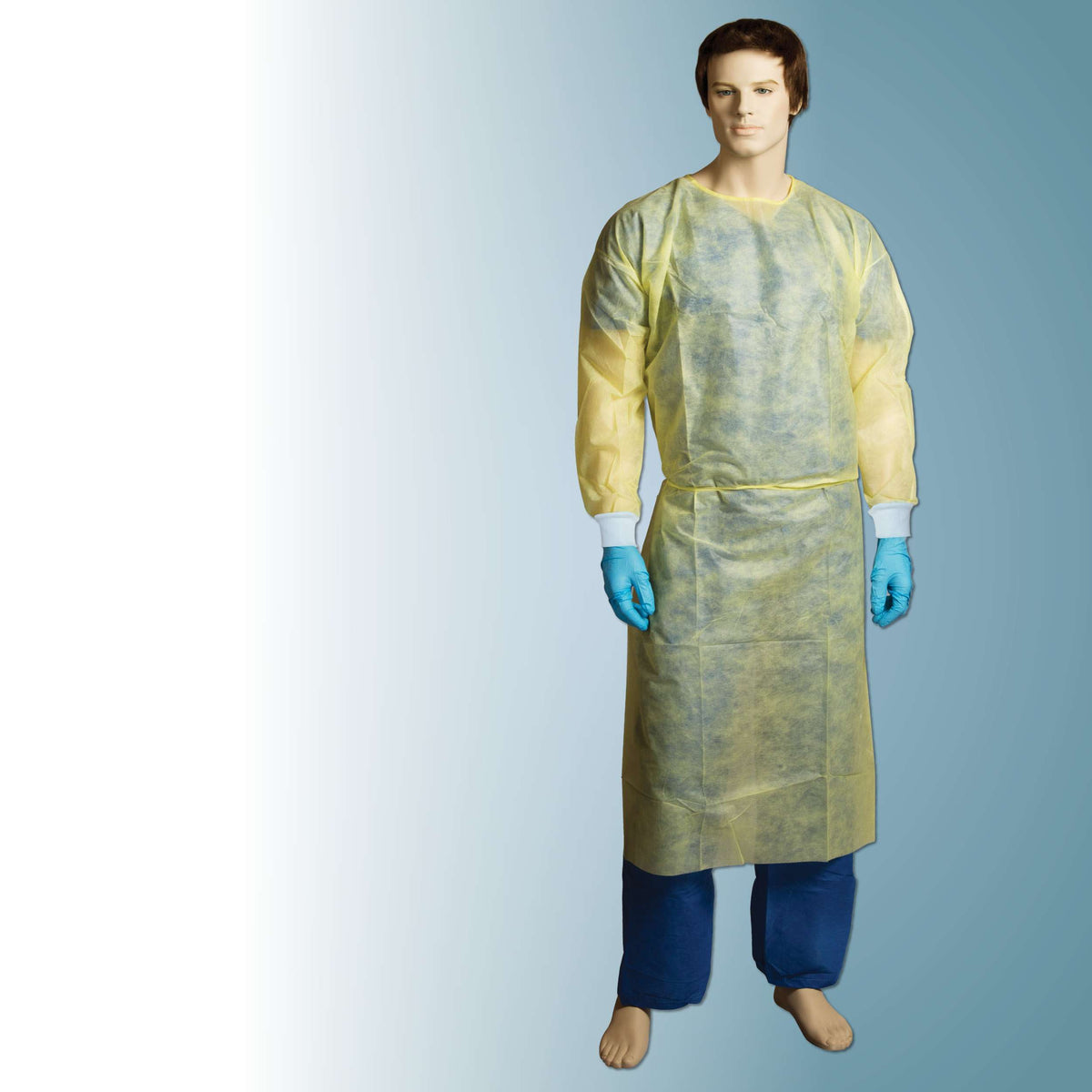 Bastion Polypropylene Isolation Gown - Yellow (Carton of 100)