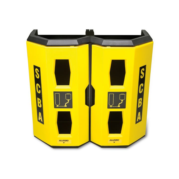 Allegro Heavy Duty Dual SCBA Wall Case Yellow (4325)