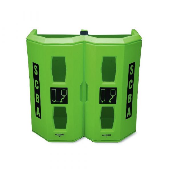 Allegro Heavy Duty Dual SCBA Wall Case Green (4350)