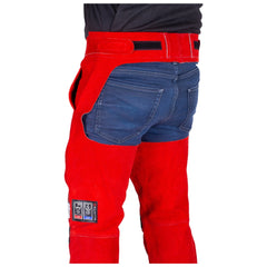 Elliotts Big Red Leather Welders 2XL-3XL Trousers - Seatless (BRWTSL2XL)