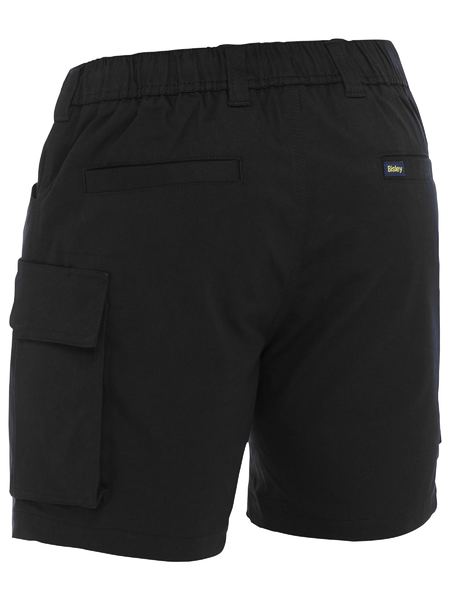 Bisley Stretch Cotton Elastic Waist Cargo Short