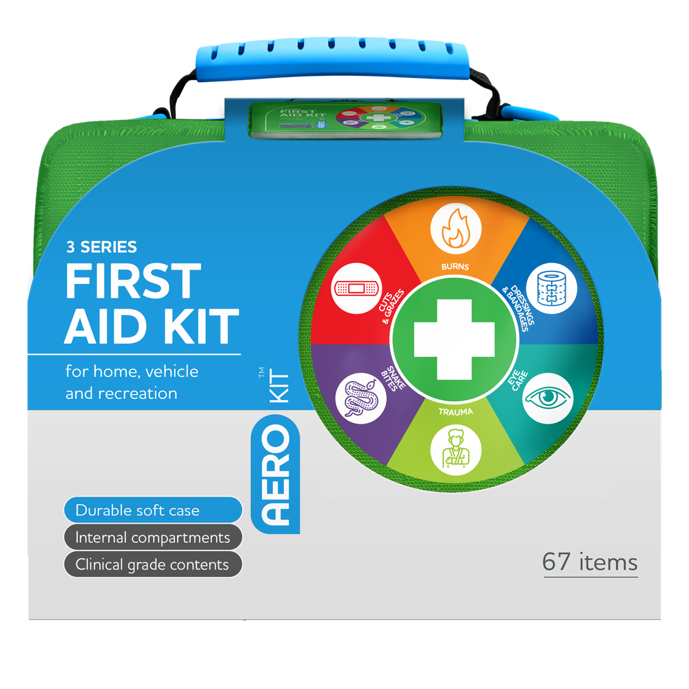 Aero Healthcare AEROKIT 3 Series First Aid Kit Softpack Green