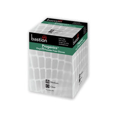 Bastion Progenics  Vinyl  Clear  Gloves  -  Powder  Free