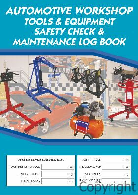 LOG BOOK - AUTO. with SHOP TOOLS & EQUIP A4 (MLB115)