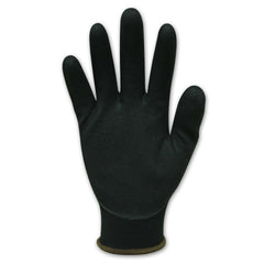 Bastion Milan  Black  Nylon  Gloves - Black Sandy Foam Nitrile Coating
