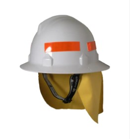 3M HF44 Type 3 Bush Fireman's Helmet WHITE (HF44:WH)