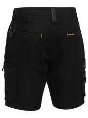 Bisley Flx and Move Stretch Denim Zip Cargo Shorts