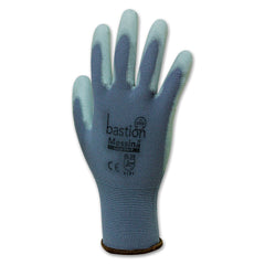 Bastion Messina  Grey  Nylon  Gloves - Grey Polyurethane Coating