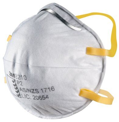 3M Cupped P2 Particulate Respirator (8210) PK=20