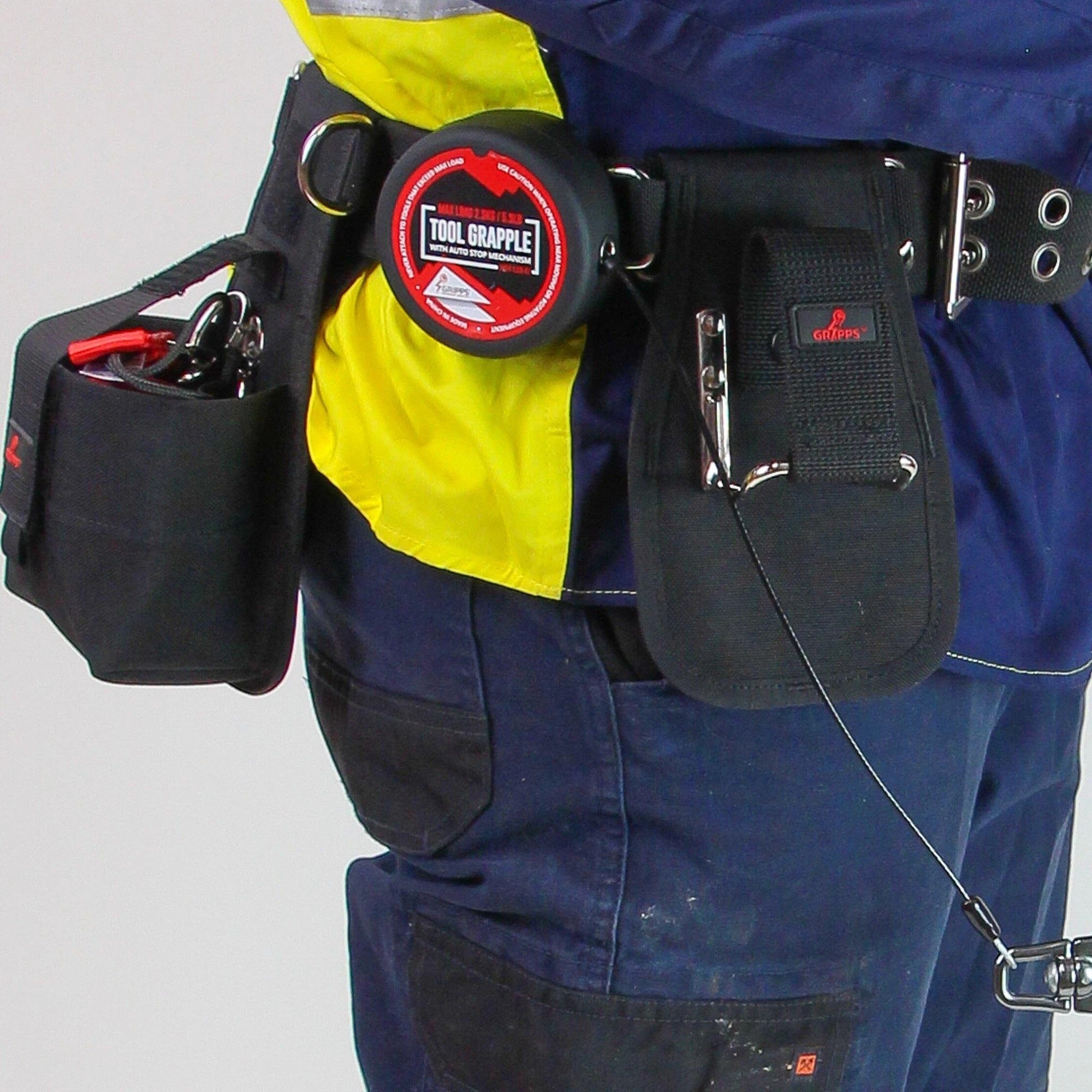 GRIPPS Battery Catch Holster Belt Retractor Kit
